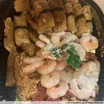 <i>Cantonese Salad Prawns, Homemade Beancurd Roll, Smoked Duck, Marinated Jellyfish & Japanese Octopus</i>