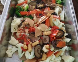 Oriental green with chinese mushroom & wolf berries | Customer Photo | Oh's Farm Catering