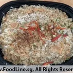 Garlic fried rice with Chicken Floss & Spring onion