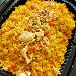 Golden Pineapple Fried Rice with Chicken Floss