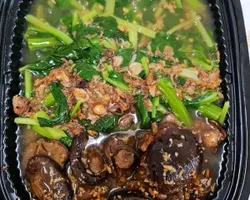 Braised Mushroom with Choy Sum 香菇菜心 | Customer Photo | Delizio Catering Pte Ltd