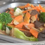 Longevity Bailing Mushroom with Vegetable 百龄菇菜花