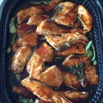 Baked Salmon w Teriyaki Sauce