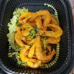 Fried Prawn with Pumpkin Cream 金瓜奶香虾