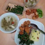 Tingkat - 3 Dishes + 1 soup/ 4 Dishes  (20 days)(Lunch)