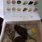 HALOCha Party Box for 6 (Choose 1st Croissant: Caramel Coffee Croissant) (Choose 2nd Croissant: Chocolate Indulgence Croissant) (Choose 3rd Croissant: Lemon Pie Croissant) (Choose 1st Brioche: Blushing Bandung Brioche) (Choose 2nd Brioche: Cookie Monster Brioche) (Choose 3rd Brioche: Cempedak Brioche)