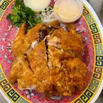 Golden Crispy Chicken w Nacho & Mayo Dip