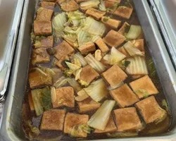 Braised Tofu with Mushroom and Carrot | Customer Photo | International Catering Pte Ltd