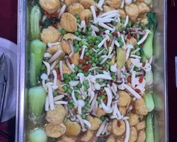 Egg Beancurd with Mushroom and Seow Bai Chye | Customer Photo | Stamford Catering