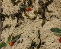 Spaghetti Aglio Olio w/ basil | Customer Photo | The Caterers