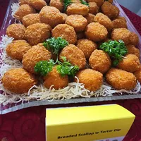 Click to see Breaded Scallop with Tartar Dip