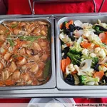 Silken tofu topped golden Enoki mushroom 金针菇豆腐