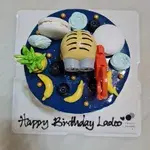 Minion Inspired Cake (Size: 6" (8 TO 10 PAX)) (Flavour: Valrhona Chocolate + Crunchy Ball)