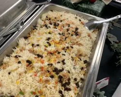 Pilaf Rice with Organic Raisins and Almond Flakes | Customer Photo | Delizio Catering Pte Ltd