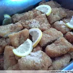 Pan Fried Lemon Butter Fish Fillet topped with Sliced Lemon