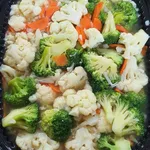 Stir Fry Cauliflower and Broccoli (Veg)
