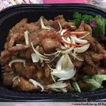 3a. 旺财添丁 Honey Pork Chop w/Sliced Pineapple 黄梨蜜汁排骨王
