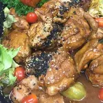 Roasted Boneless Chicken Orange Segment Reduction