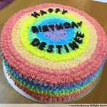 1x Rainbow Cake @$45 (Size: 9 Inches +$23.00)