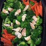 Sautéed Broccoli with Baby Clam and Fai Cai