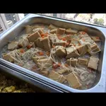 Fresh Enoki Mushroom On QQ Tofu