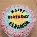 1x Rainbow Cake @$45 (Size: 7 Inches) (Additional Fillings: Chocolate Filling (7 Inch Cake))