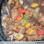 Sautéed Oriental Black Pepper Sliced Beef