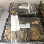 <b>BBT 64</b><br><i><b>Western Bento</b></i><br>Spaghetti Aglio Olio<br>Baked Chicken w Brown Sauce<br>Broccoli w Butter Cream Sauce<br>Mini Cheese Sausages