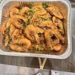 Oatmeal honey prawn 麦片蜜汁虾