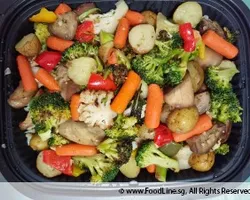 Roasted Vegetable Medley with Baby Potato ( Broccoli with Cauliflower and Coloured Capsicum) | Customer Photo | Chang Cheng Catering