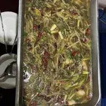 Boiled Fish Fillet with Pickled Cabbage with Chili