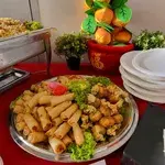 Triple Prosperity Mixed Platter (Fried Money Bag, Spring Roll, Thai Style Gui Fei Slice)