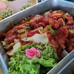 Sweet and Sour Sauce With Fried Breaded Fish Fillet