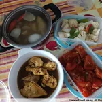 Tingkat - 3 Dishes + 1 soup/ 4 Dishes  (20 days)(Lunch)