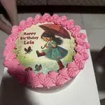 Happy Girl (Size: 7 Inch) (Flavour: Strawberry) (Big Candles: 1) (Small Candles: 3) (Message on Cake (Short & Sweet): Yes (do write the message in the ordering form, under comments box)) (Message on Complimentary Gift Card: Yes (do write the message in the ordering form, under comments box))