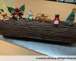 Chocolate Log Cake | Customer Photo | International Catering Pte Ltd