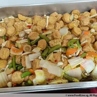 Click to see Braised Egg Beancurd and Vegetables in Silky Egg Gravy