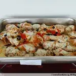 Roasted Chicken Drumstick with Garlic Butter Cream Sauce