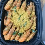Oatmeal honey prawn 麦片蜜汁虾