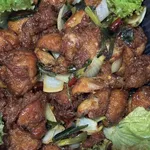 Crispy Chicken with Dried Chilli & Garlic