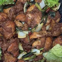 Click to see Crispy Chicken with Dried Chilli & Garlic