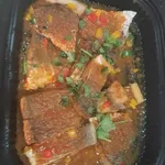自制豆瓣酱烤金目鲈片 Oven-baked Seabass Fillet with Homemade Bean Paste