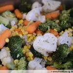 Mixed Vegetables with Butter Sauce & Almond Flakes