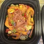 夏威夷香茅凤梨火腿炒虾 Hawaiian Lemongrass Prawns with Pineapple and Chicken Ham
