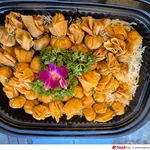 Golden Seafood Pocket with Oriental Dip