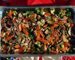 Sautéed Broccoli with Mushroom | Customer Photo | International Catering Pte Ltd