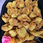 Seafood Wanton with Mayo (炸海鲜云吞和美乃滋酱)