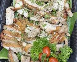 Oven Baked Teriyaki Chicken Chop烤日式鸡肉 | Customer Photo | ECreative Catering Pte Ltd