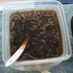 Chilled Grass Jelly with Fruit Cocktail