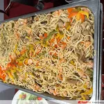 Prawn Spaghetti Aglio Olio with Bell Peppers & Mushrooms
